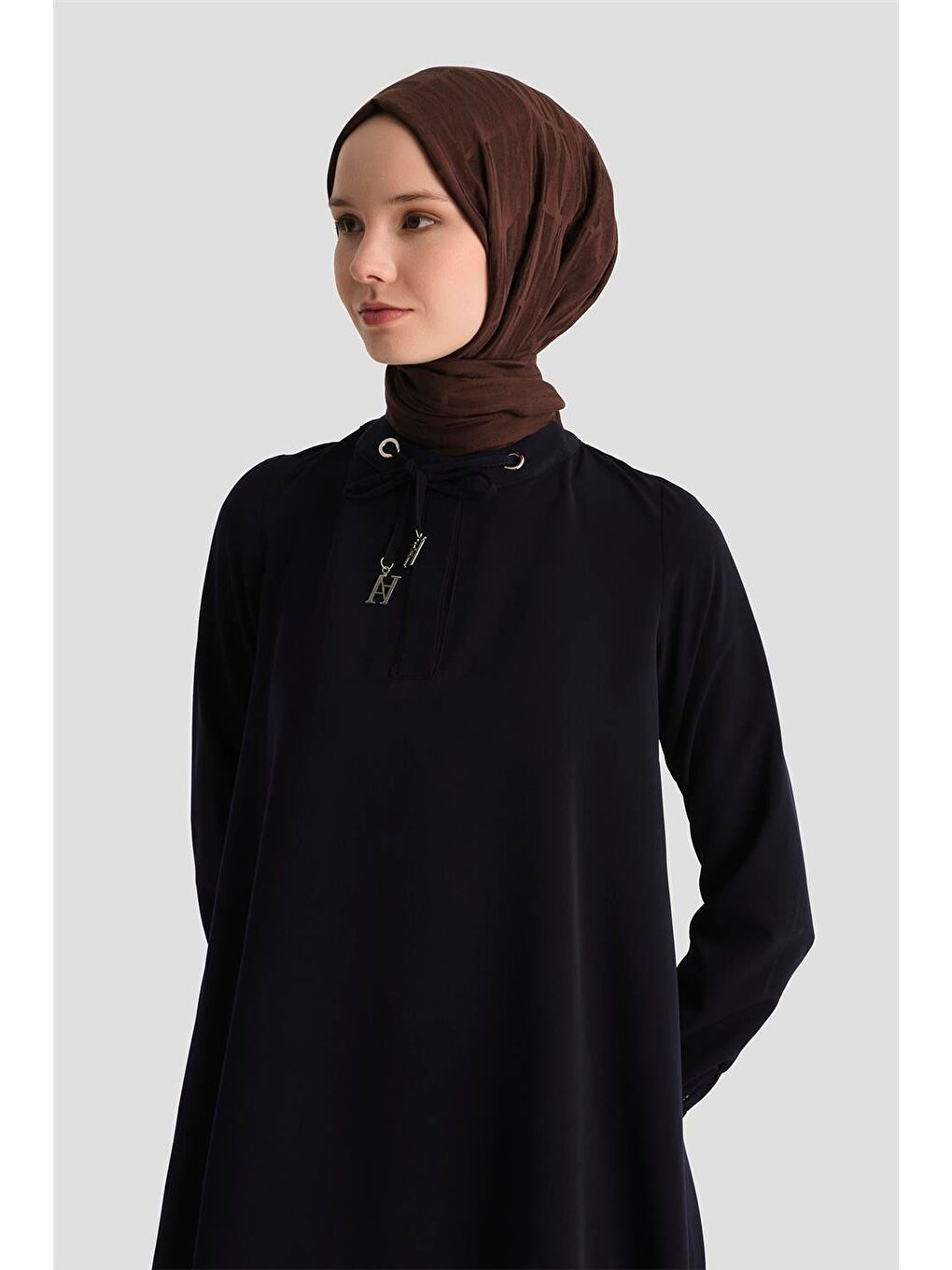 Mavi Bağcık Detaylı Tunik 25Yh4202 İndigo-1