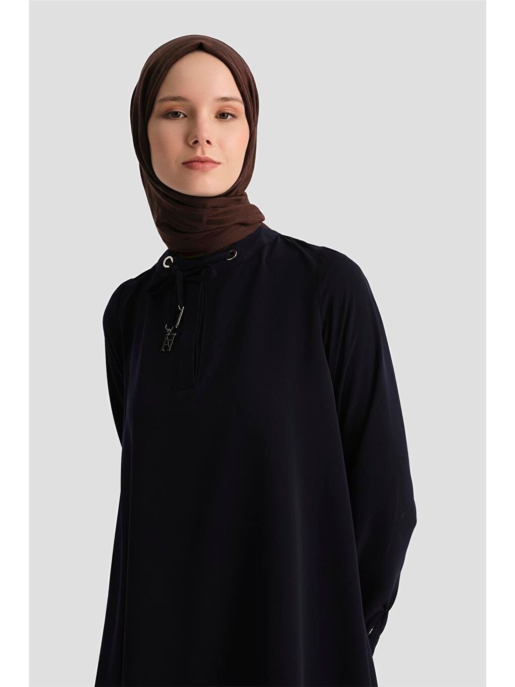 Mavi Bağcık Detaylı Tunik 25Yh4202 İndigo-2