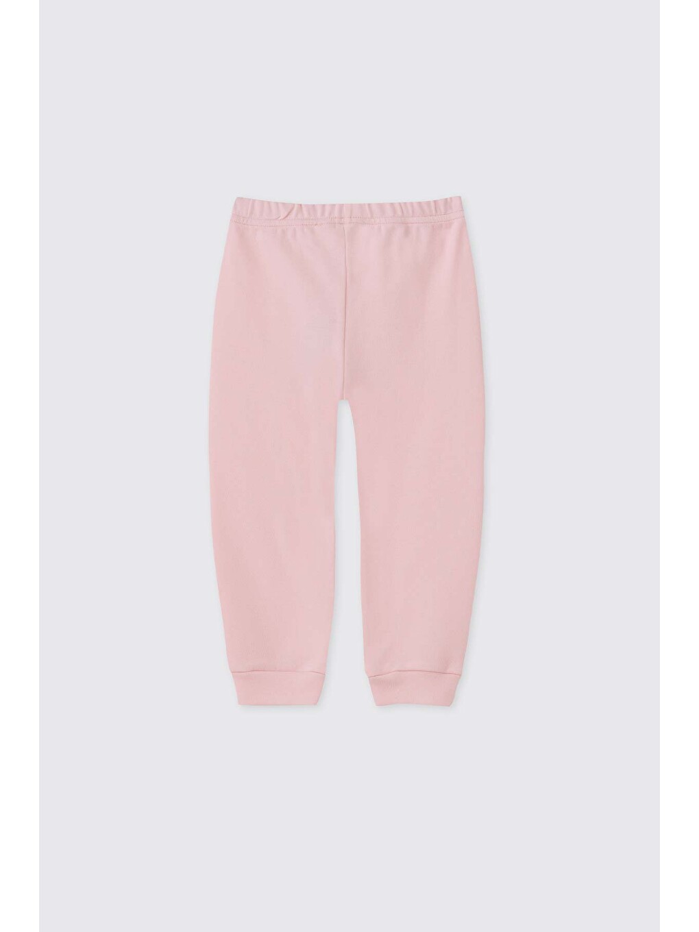 Liberty Kumaş Yenidoğan Patikli Pembe Pantolon-1
