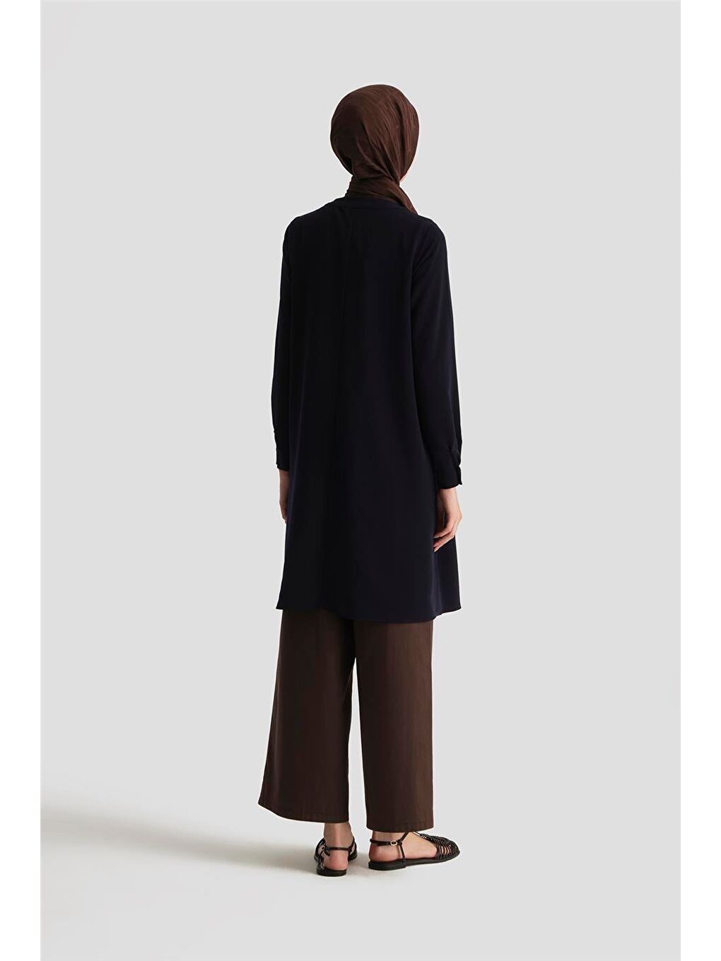 Mavi Bağcık Detaylı Tunik 25Yh4202 İndigo-3