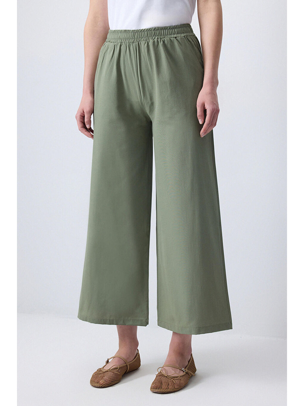 Haki Relax Fıt Pantolon-1