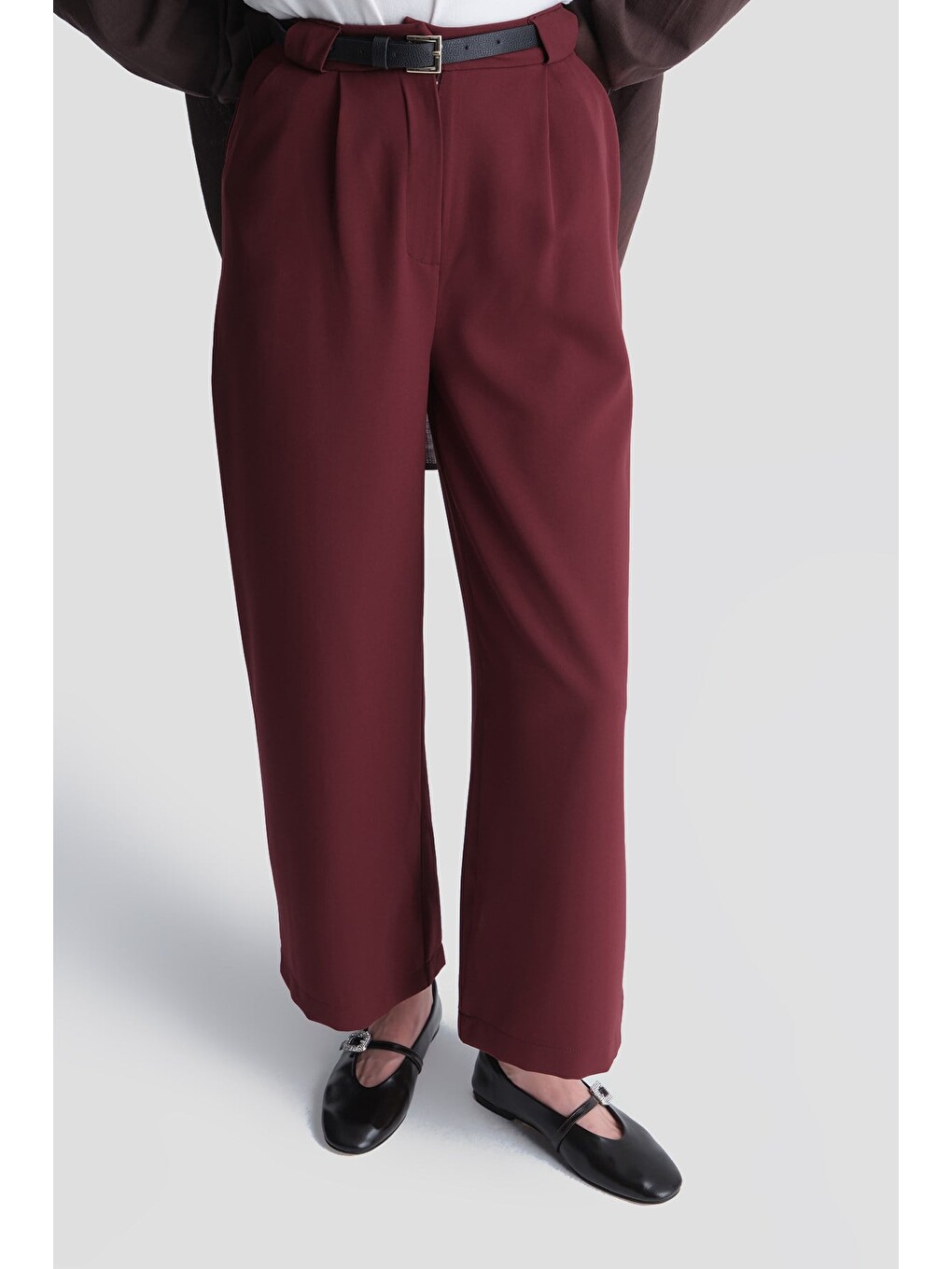 Trend Pantolon 25Kt210 Açık Bordo-4
