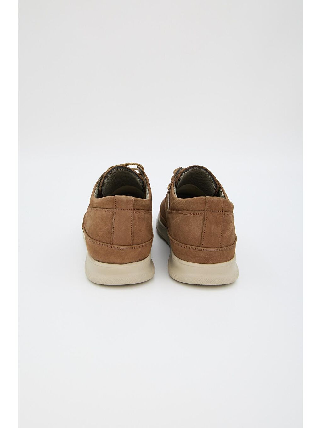 Kahverengi Erkek Hakiki Deri Spor Ayakkabı-2