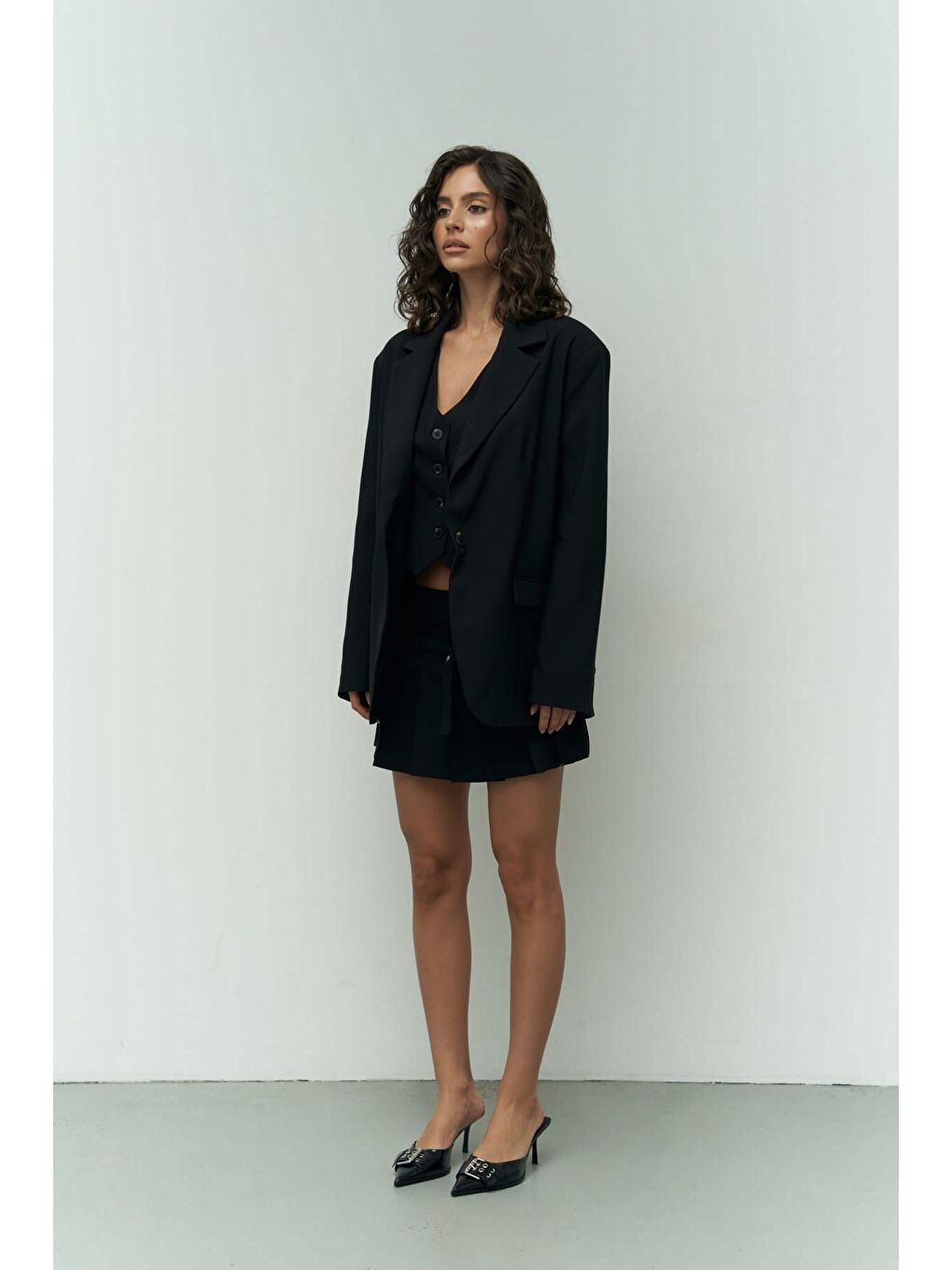 Pietro Yelekli Siyah Blazer-2