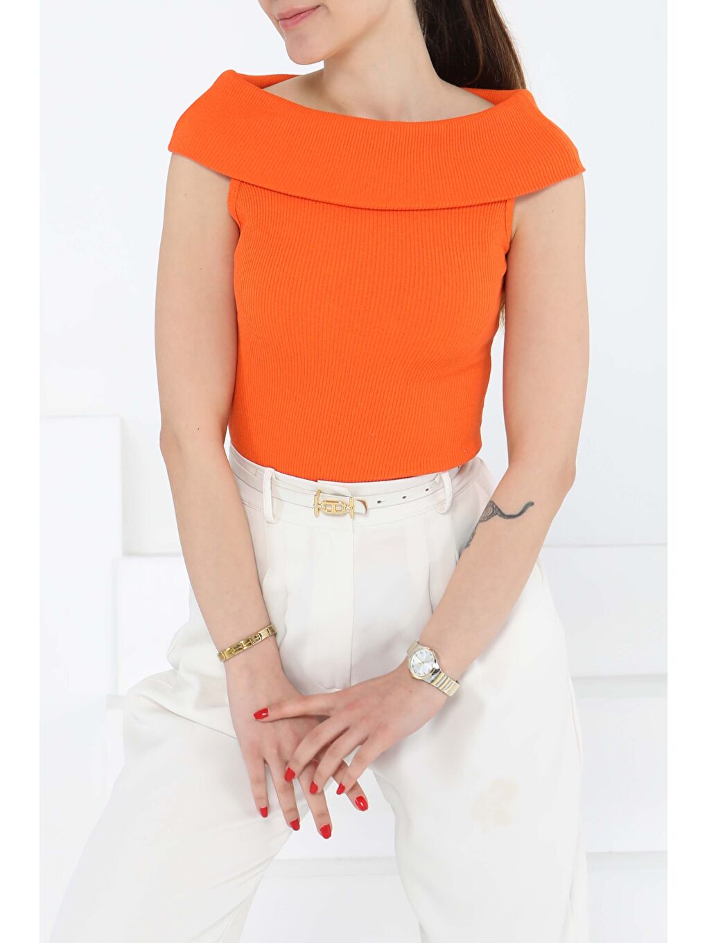 Madonna Yaka Bady Turuncu - 27138-4