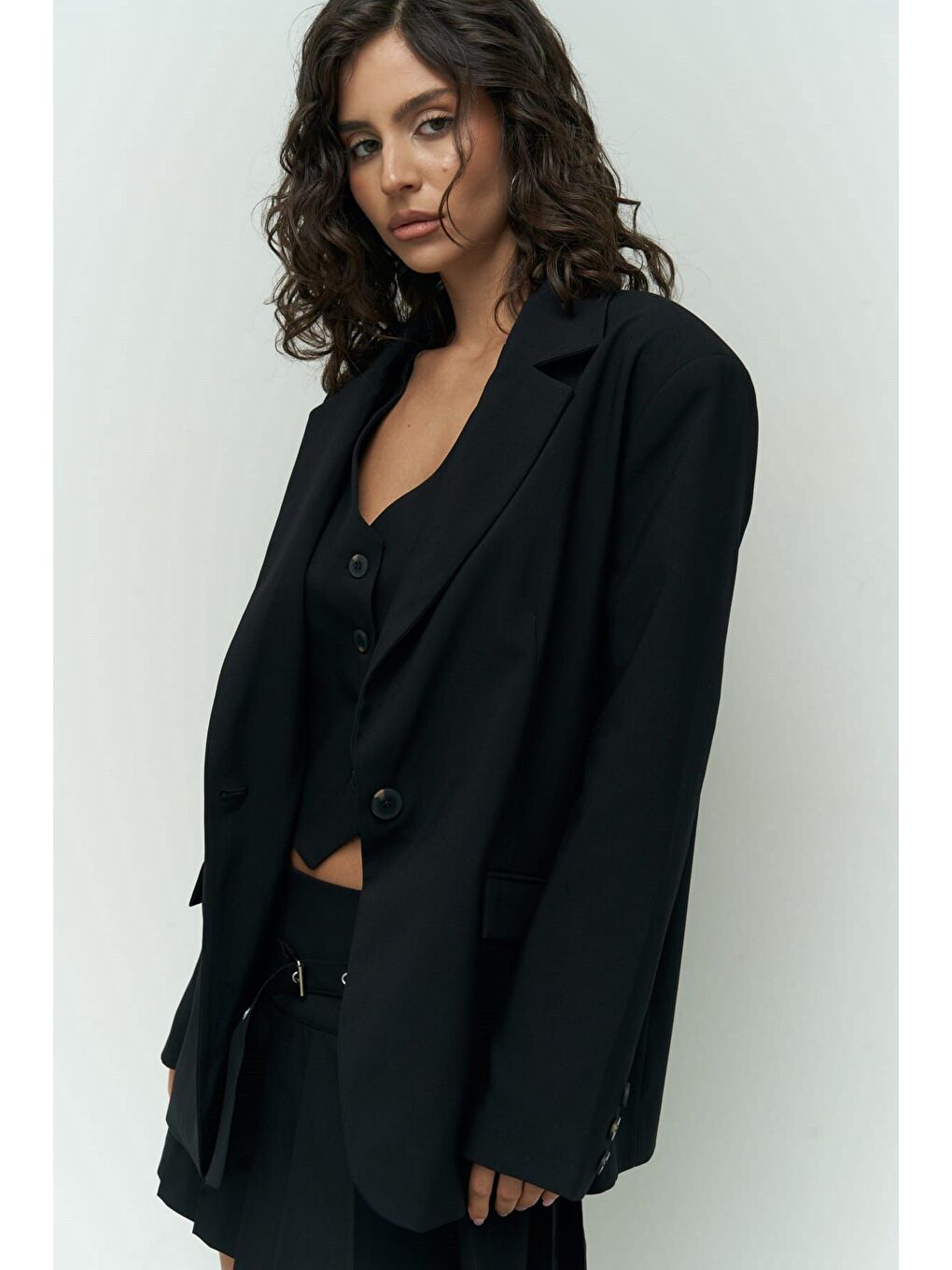 Pietro Yelekli Siyah Blazer-5