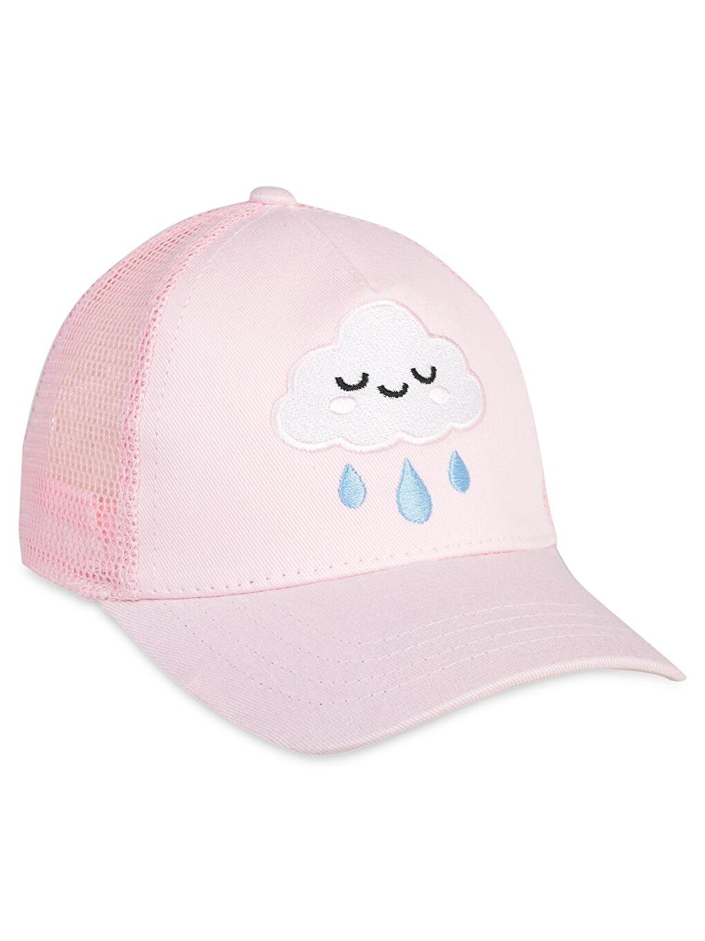Girls Cloud 2-5 Yaş Çocuk Kız Kep Şapka - Pembe