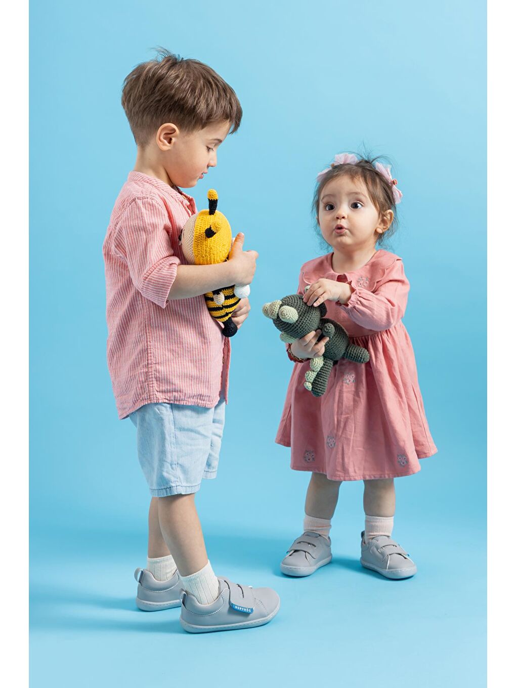 Smart Walker Casual Süper Mat Havalı Gri Barefoot Çocuk Ayakkabı-3