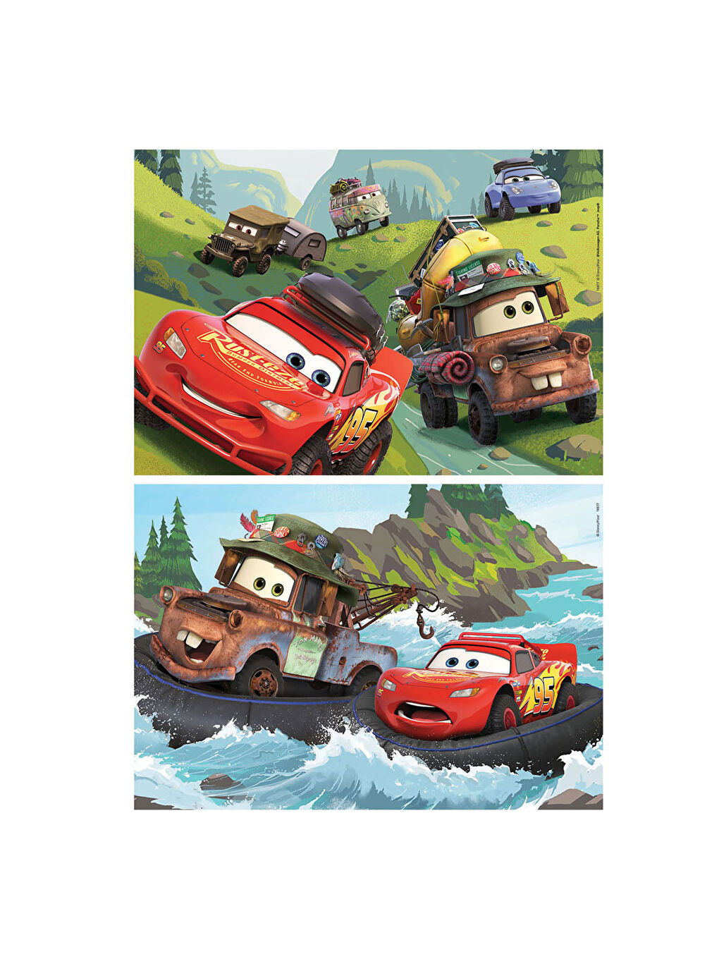 Çocuk Puzzle 2x25 Parça Cars 18877-1