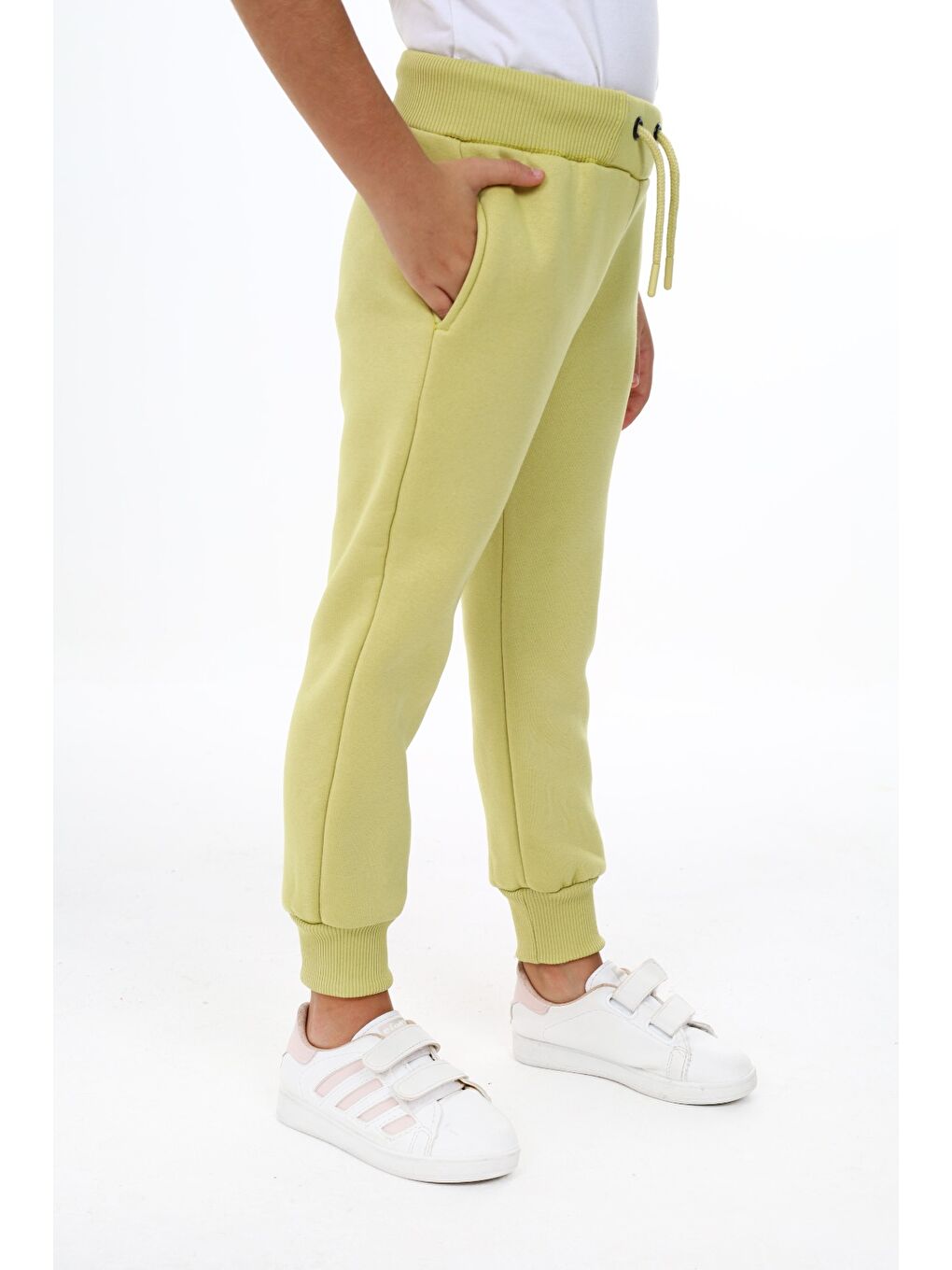 Yeşil Kız Çocuk Nakışlı Eşofman Alt-1