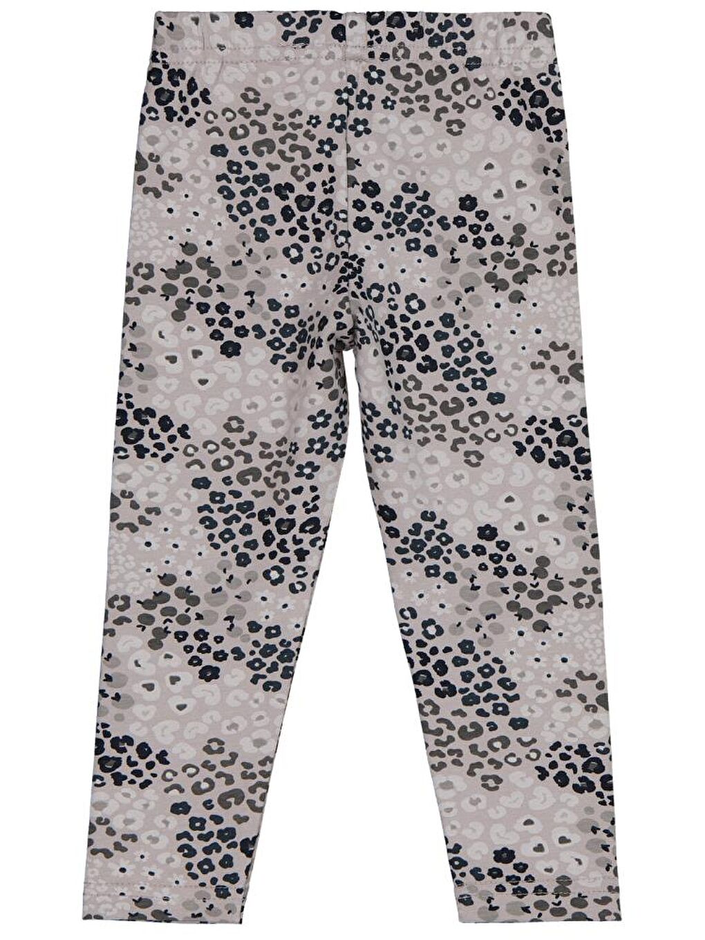Girls Leopar Baskılı 2-5 Yaş Tayt - Gri 4-5 Yaş