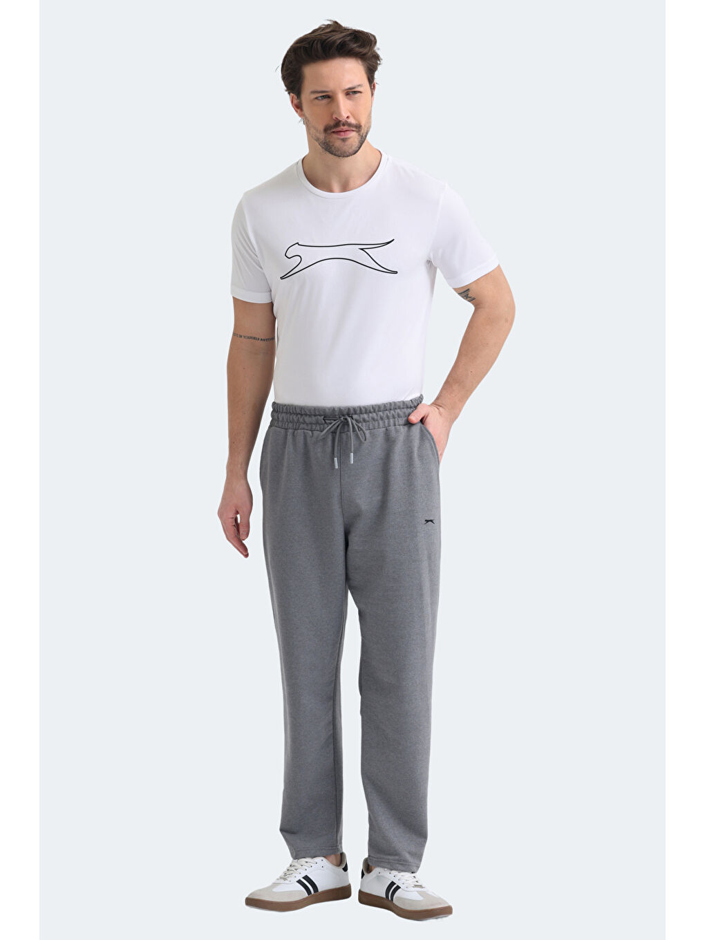 MAKE Erkek Koyu Gri Eşofman Altı-6