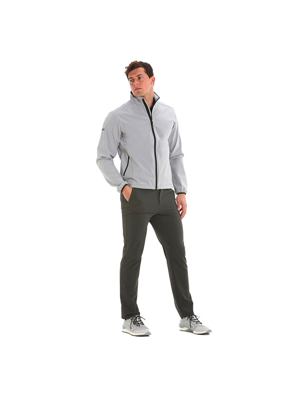 Act Softshell Erkek Gri Ceket-3