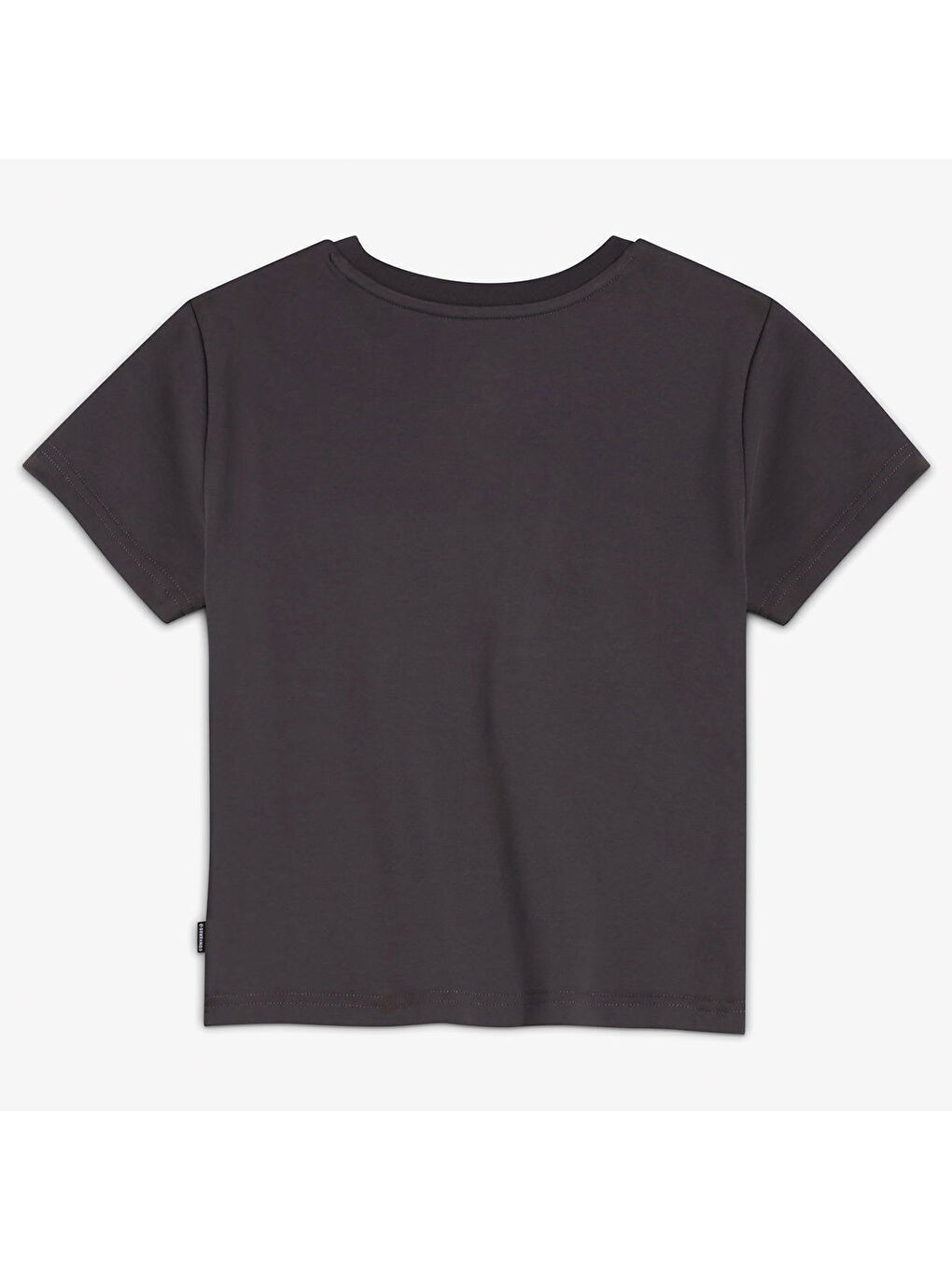 Love Letter Kadın Siyah Yuvarlak Yaka Tişört-1