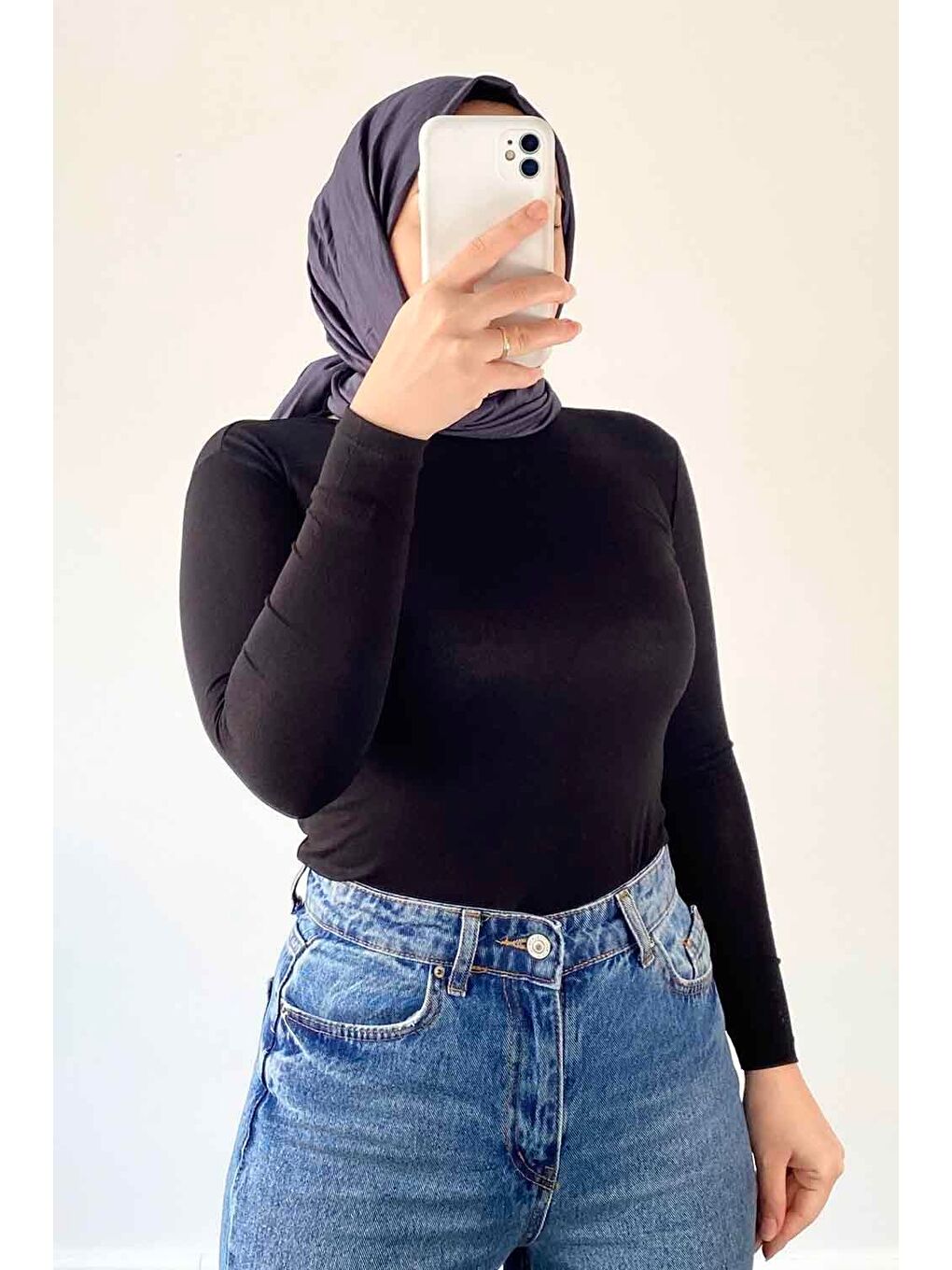 Bisiklet Yaka Düz Renk Body Siyah-1