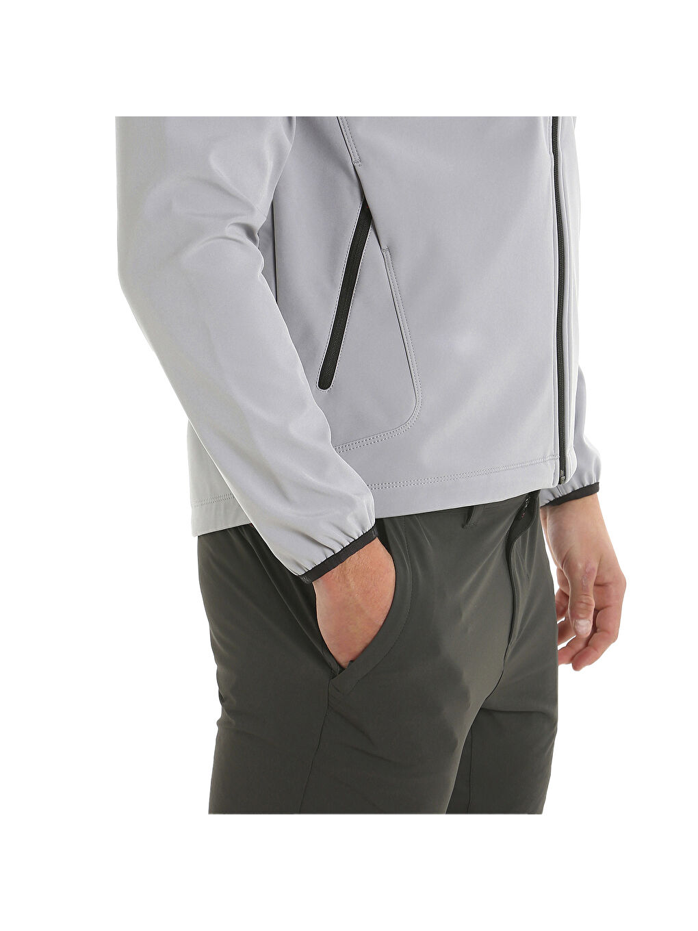 Act Softshell Erkek Gri Ceket-4