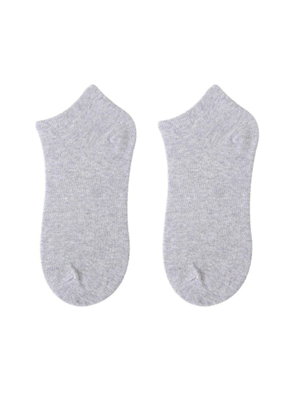 Unisex Yazlık Patik Çorap 5 'li Extra Rahat Gri-1