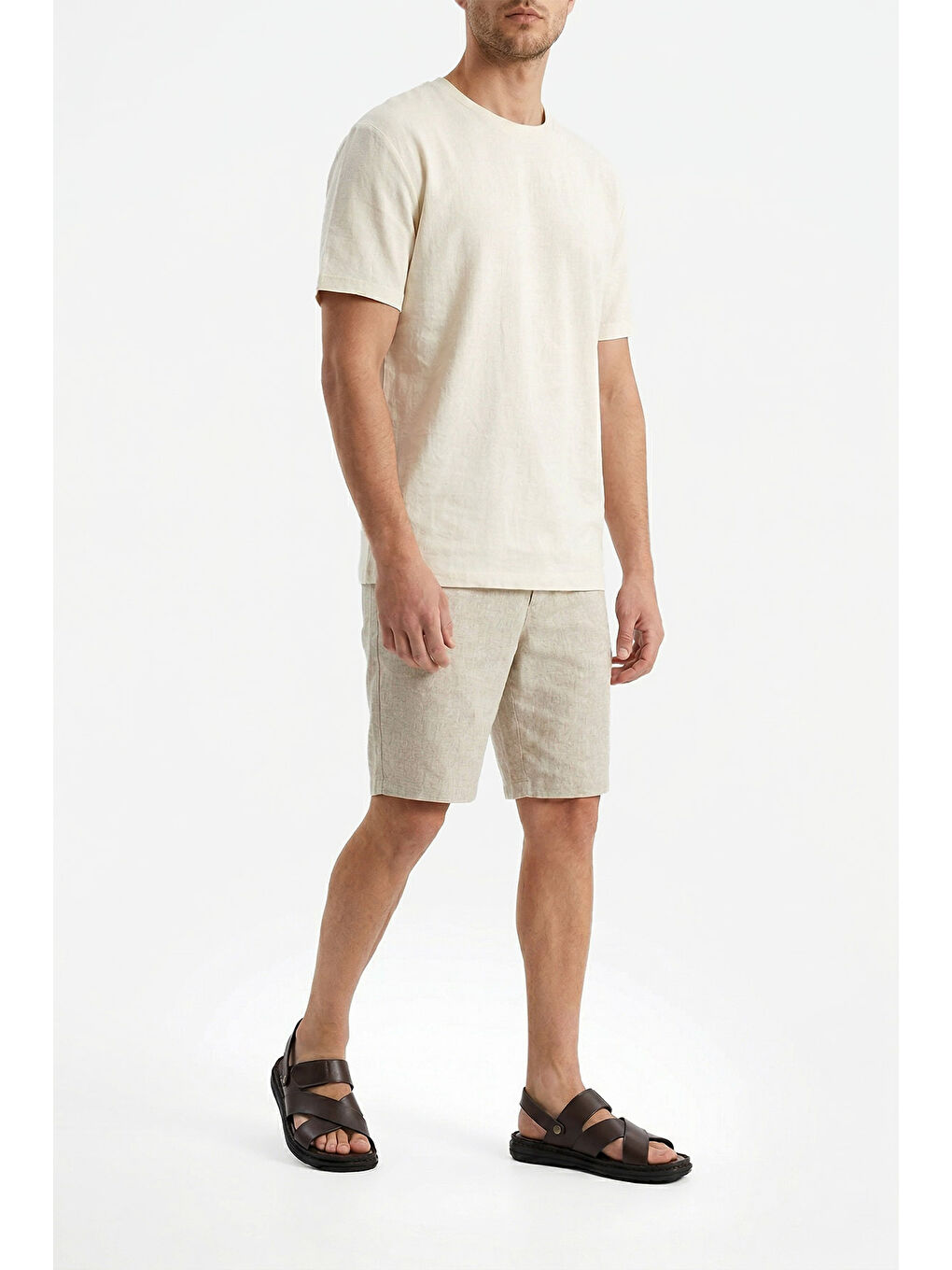 Kahverengi Erkek KAHVERENGİ Hakiki Deri Comfort Sandalet-2