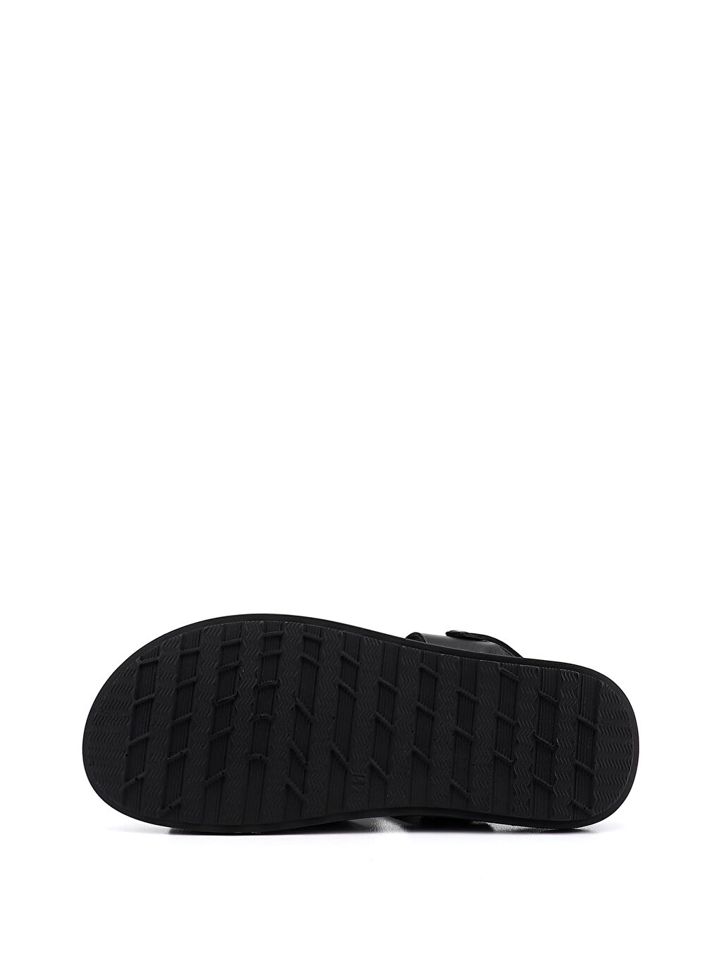 Siyah Erkek SİYAH Hakiki Deri Comfort Sandalet-4