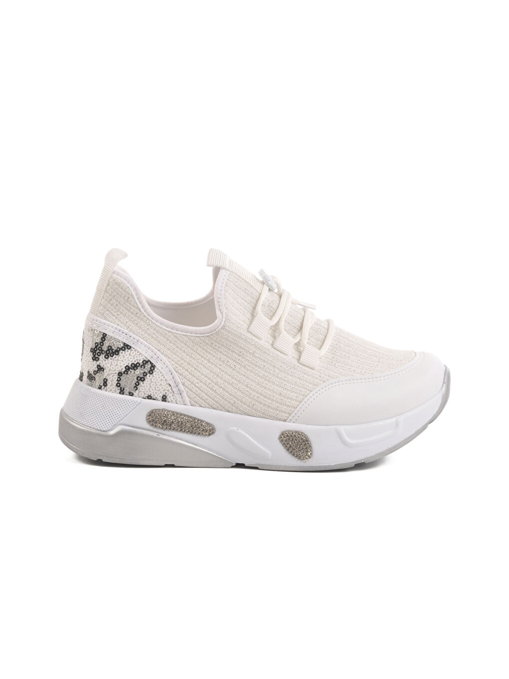 Beyaz Anorak Bağcıklı Kadın Sneaker 702417 Z