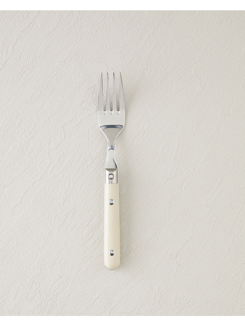 Ekru Pure Paslanmaz Çelik Çatal Kaşık Bıçak Tk. 18 Parça 6 Kişilik Krem-2