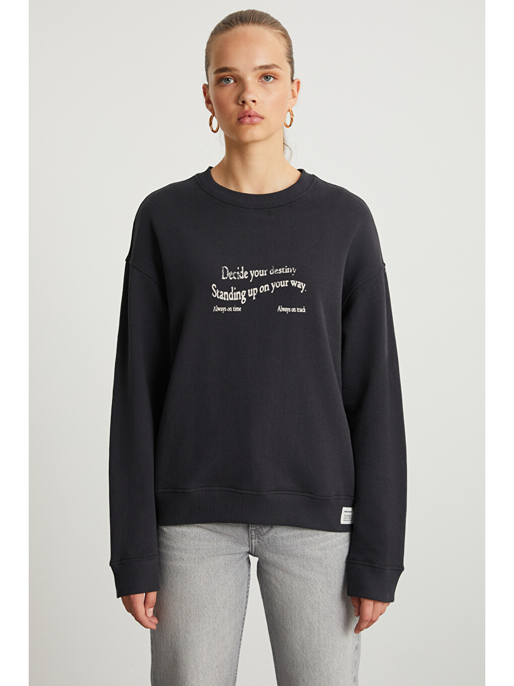 Ronja Kadın Antrasit Sweatshirt