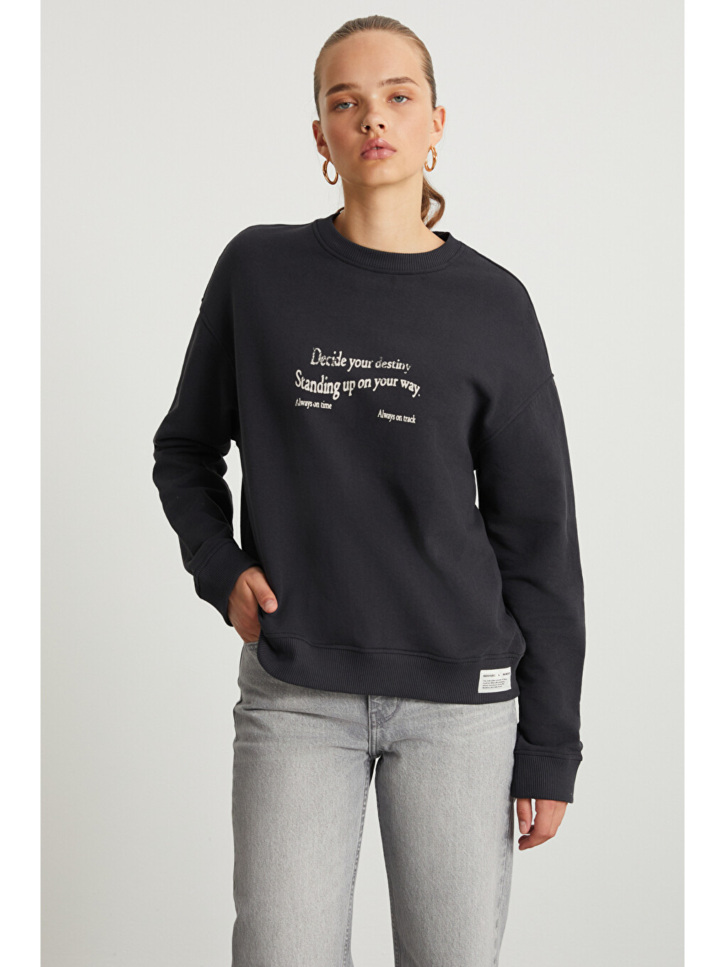 Ronja Kadın Antrasit Sweatshirt-1