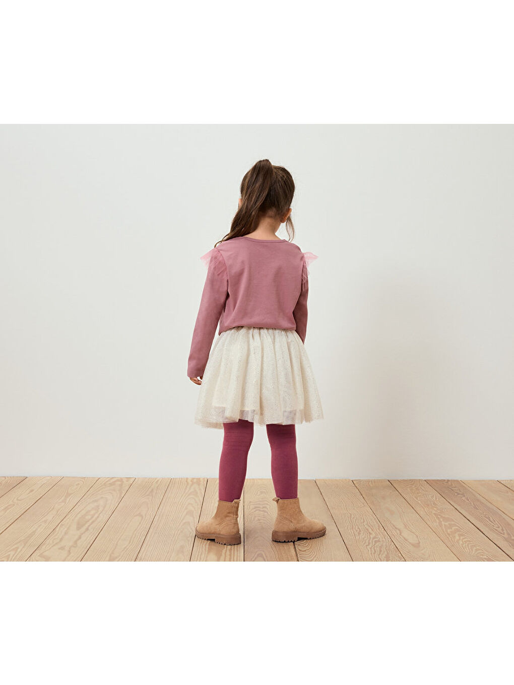 Pembe Çocuk Tişört, Uzun Kol, 2li-1