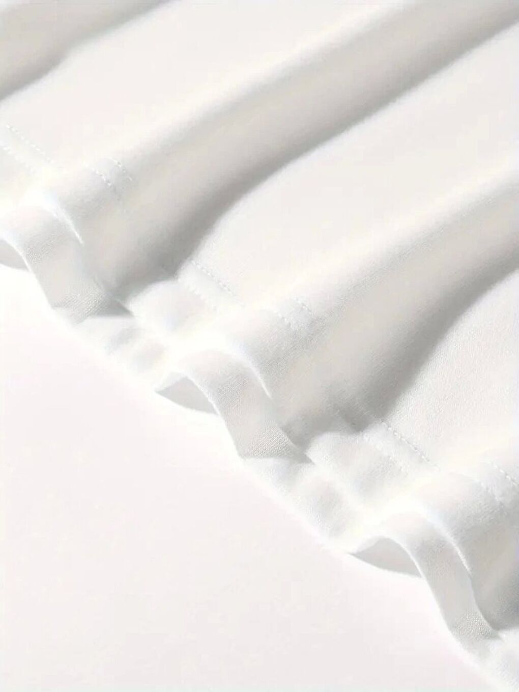 Baskılı Oversize Bisiklet Yaka T-shirt - Beyaz-3