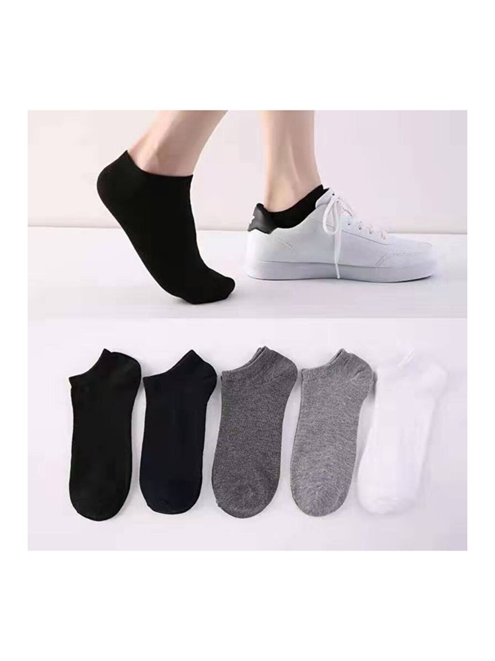 Karışık Unisex Yazlık Patik Çorap 5 'li Extra Rahat