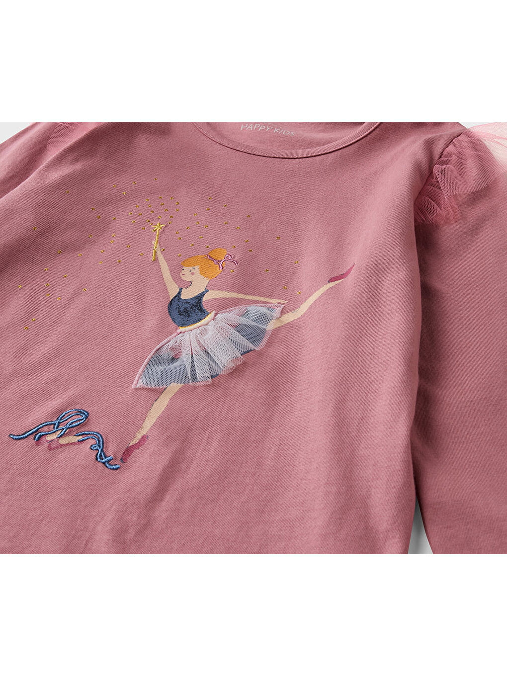 Pembe Çocuk Tişört, Uzun Kol, 2li-5