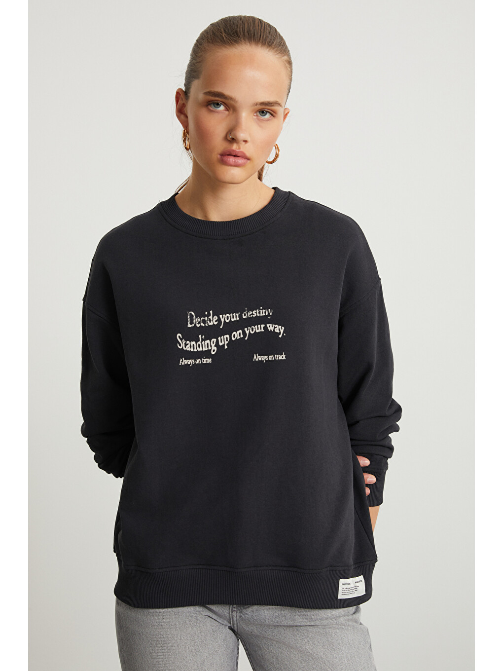 Ronja Kadın Antrasit Sweatshirt-3