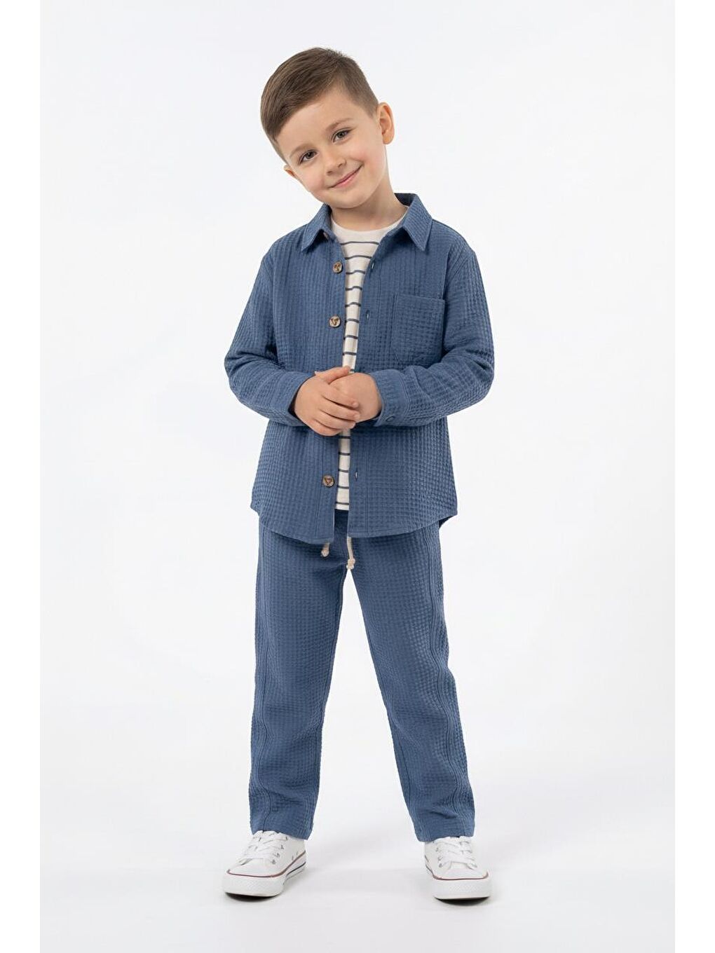 İndigo Mevsimlik Casual 3lü Takım-5