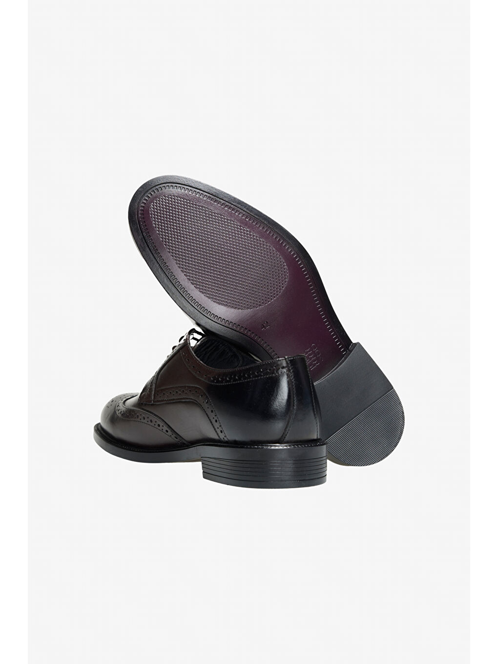 Erkek Kahverengi %100 Deri Rahat Taban Klasik Ayakkabı-4