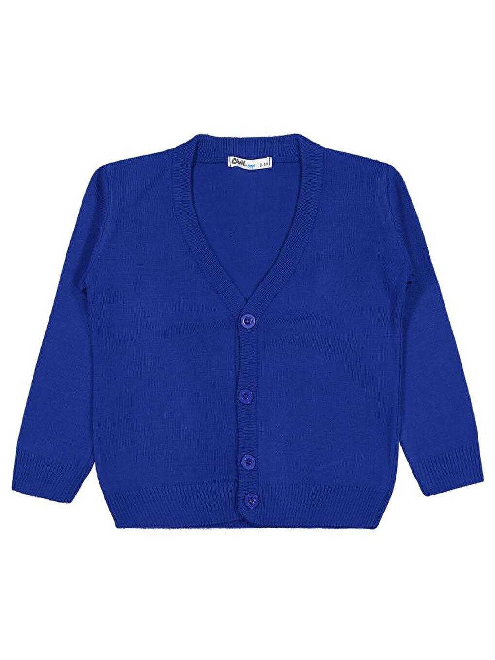 Boys Basic Triko 2-5 Yaş Hırka - Mavi2-3 Yaş