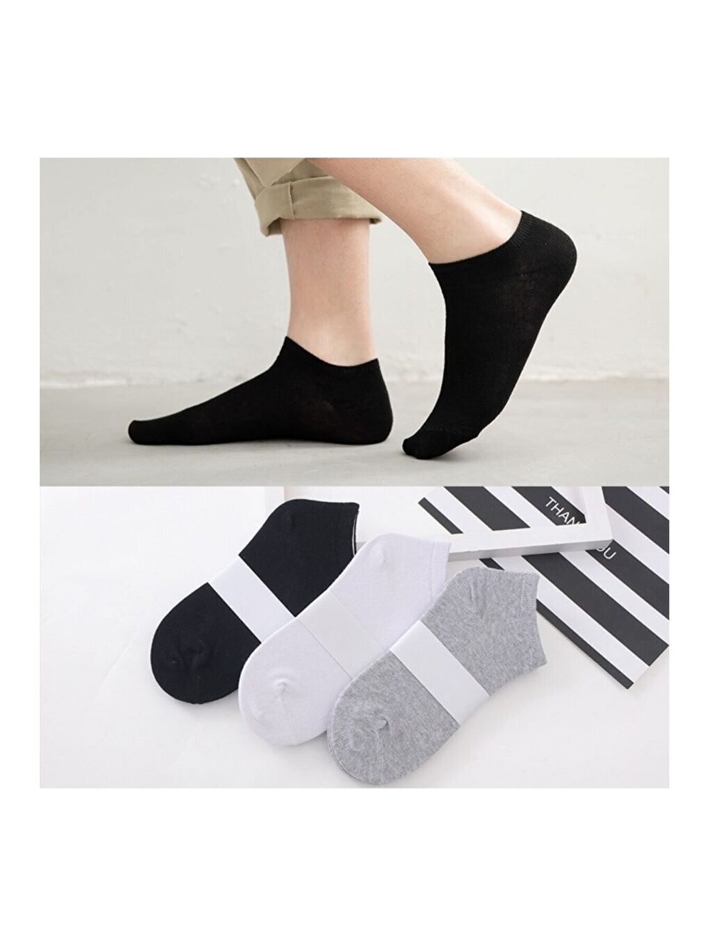 Karışık Unisex Yazlık Patik Çorap 5 'li Extra Rahat-2