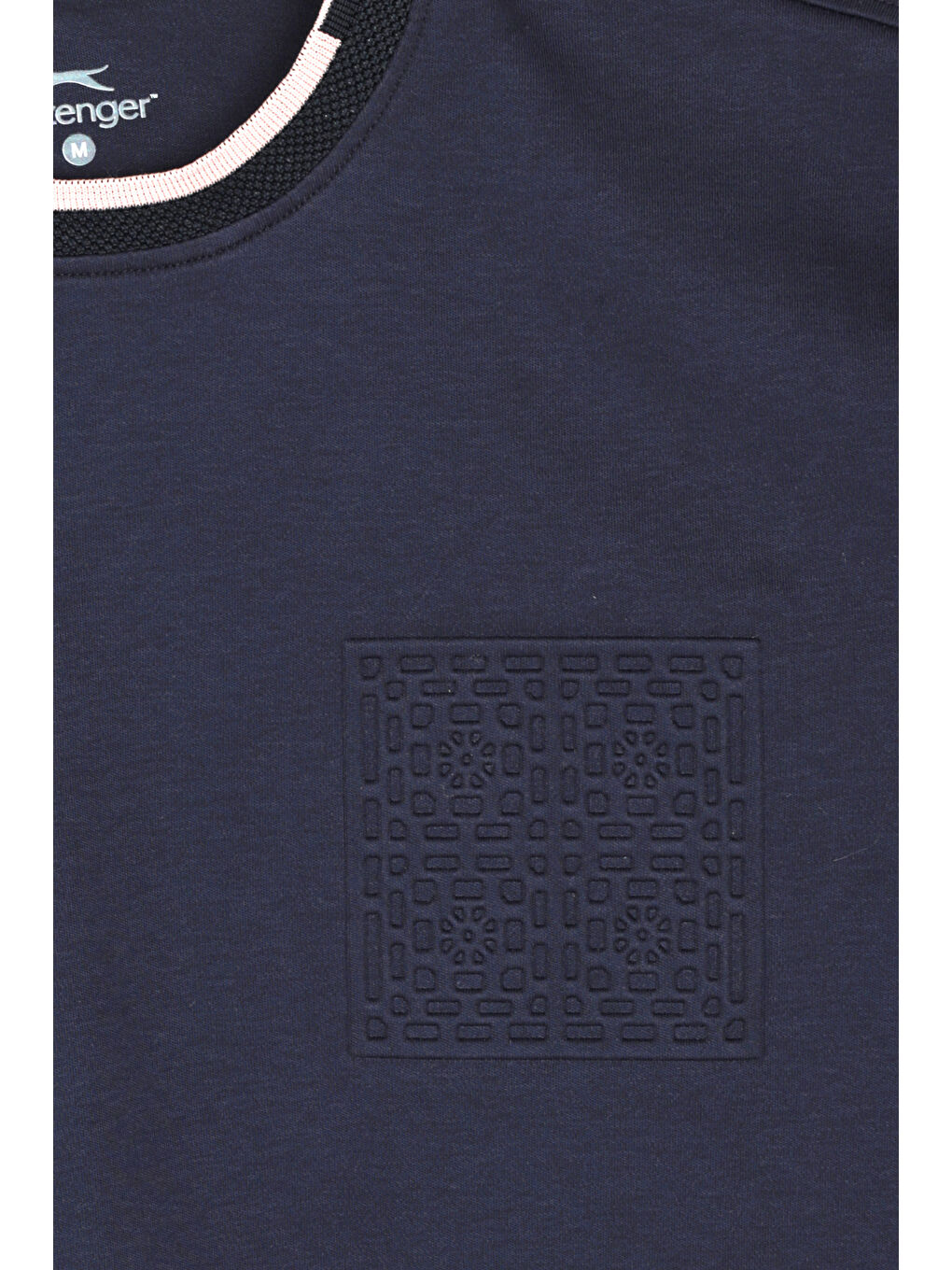 ZAVIER Erkek Pamuklu Lacivert Tişört-1