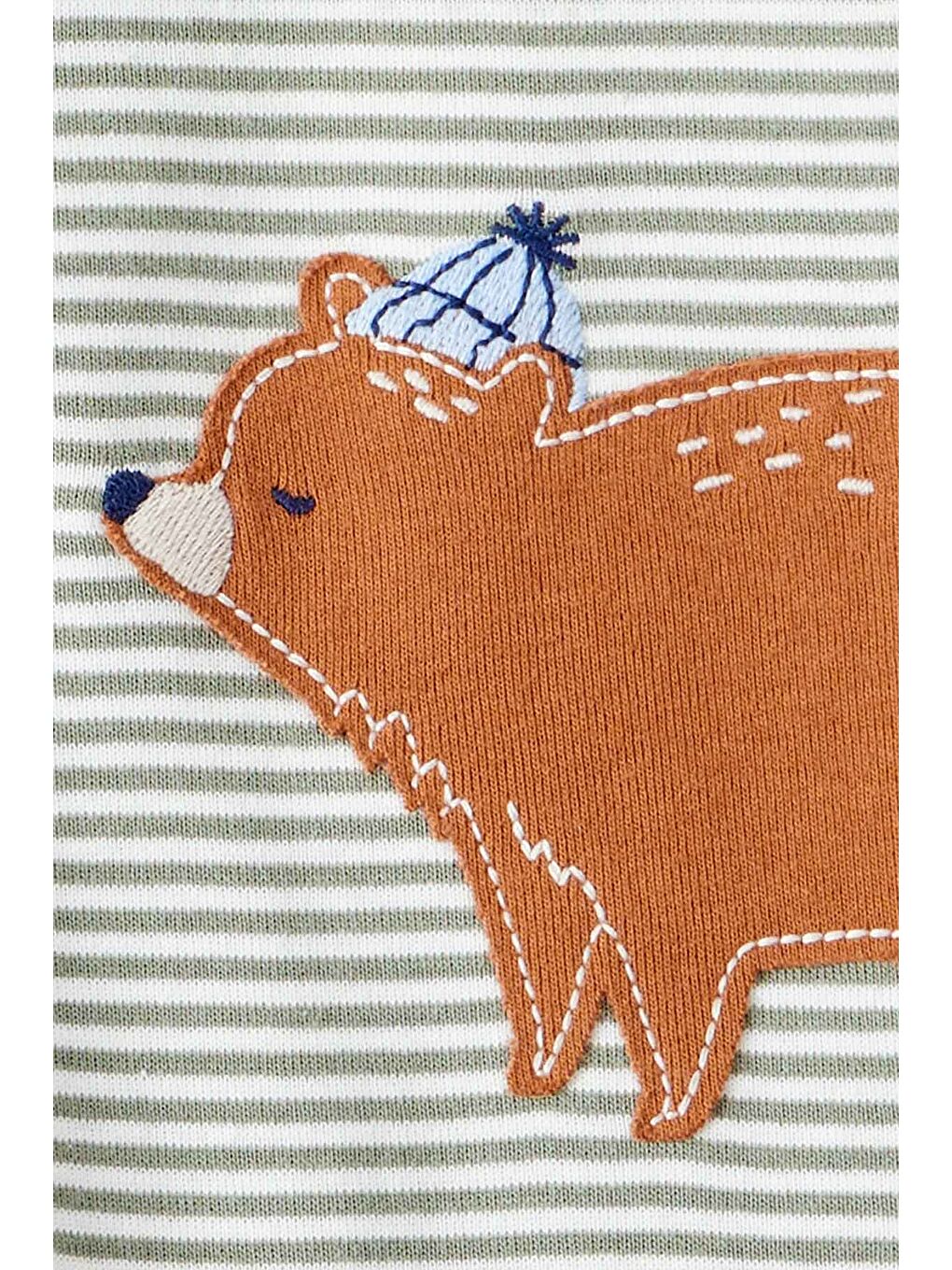 Erkek Bebek Bej Uyku Tulumu-3