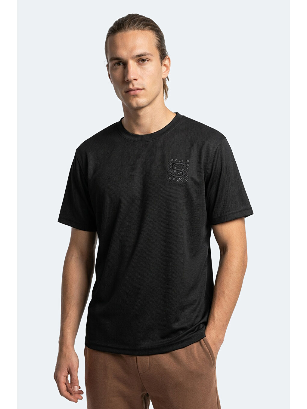 ZEGNA Erkek Siyah Tişört-4