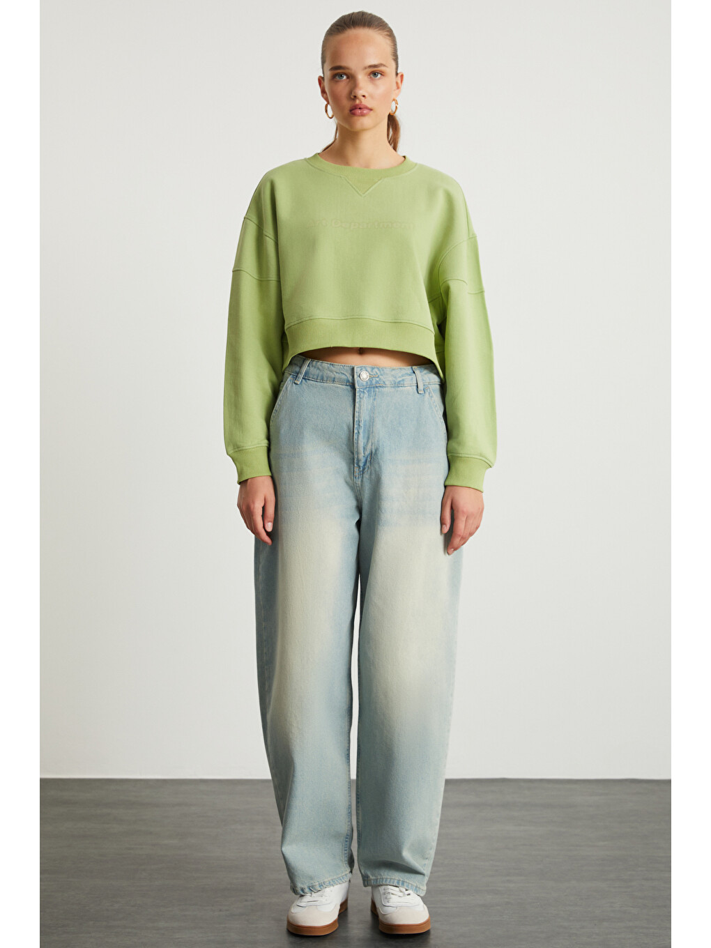 Danbı Kadın Yeşil Sweatshirt-1