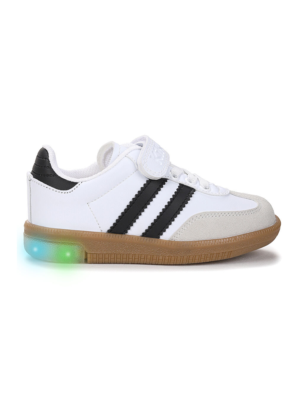 Beyaz Renis Günlük Cırtlı Işıklı Erkek Çocuk Spor Ayakkabı-2