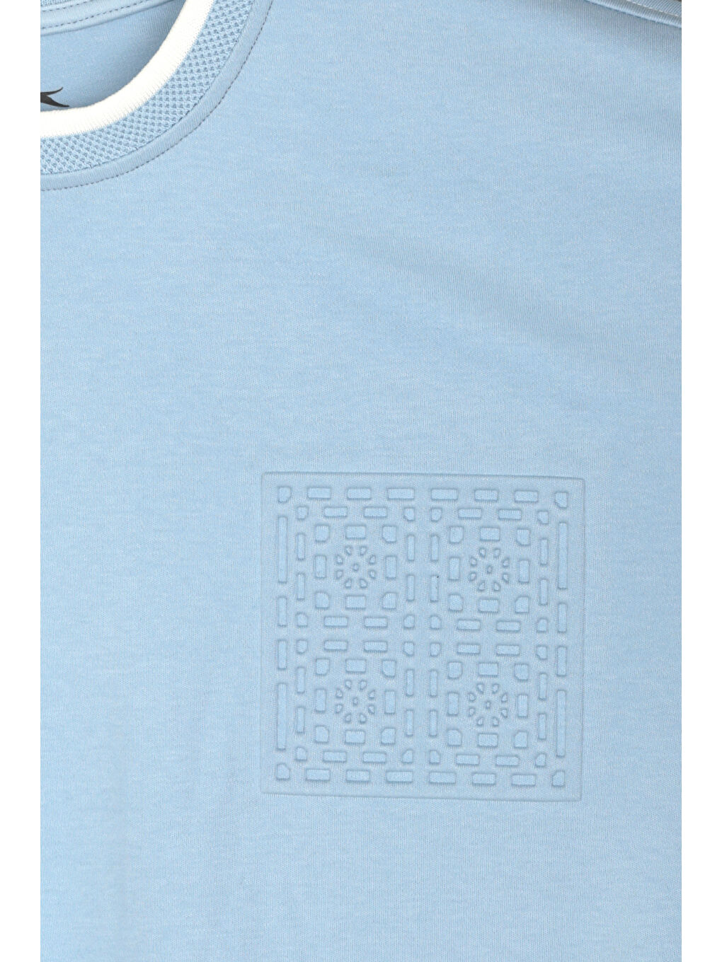 ZAVIER Erkek Pamuklu Mavi Tişört-1