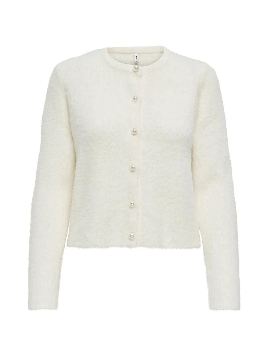 Ekru Onlpetra Regular Fit Bisiklet Yaka Kadın Hırka 15350655