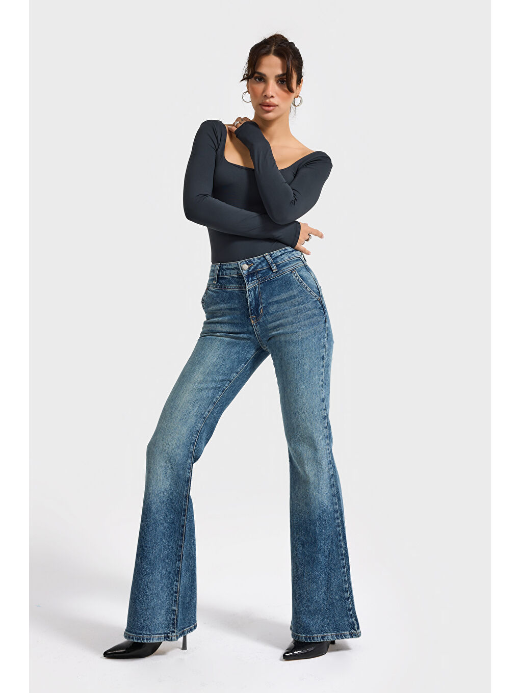 Mavi Kadın T.Kot Rengi 2s6-11 Flare Fit Viskon Elastan Kumaş Denim Jean-1