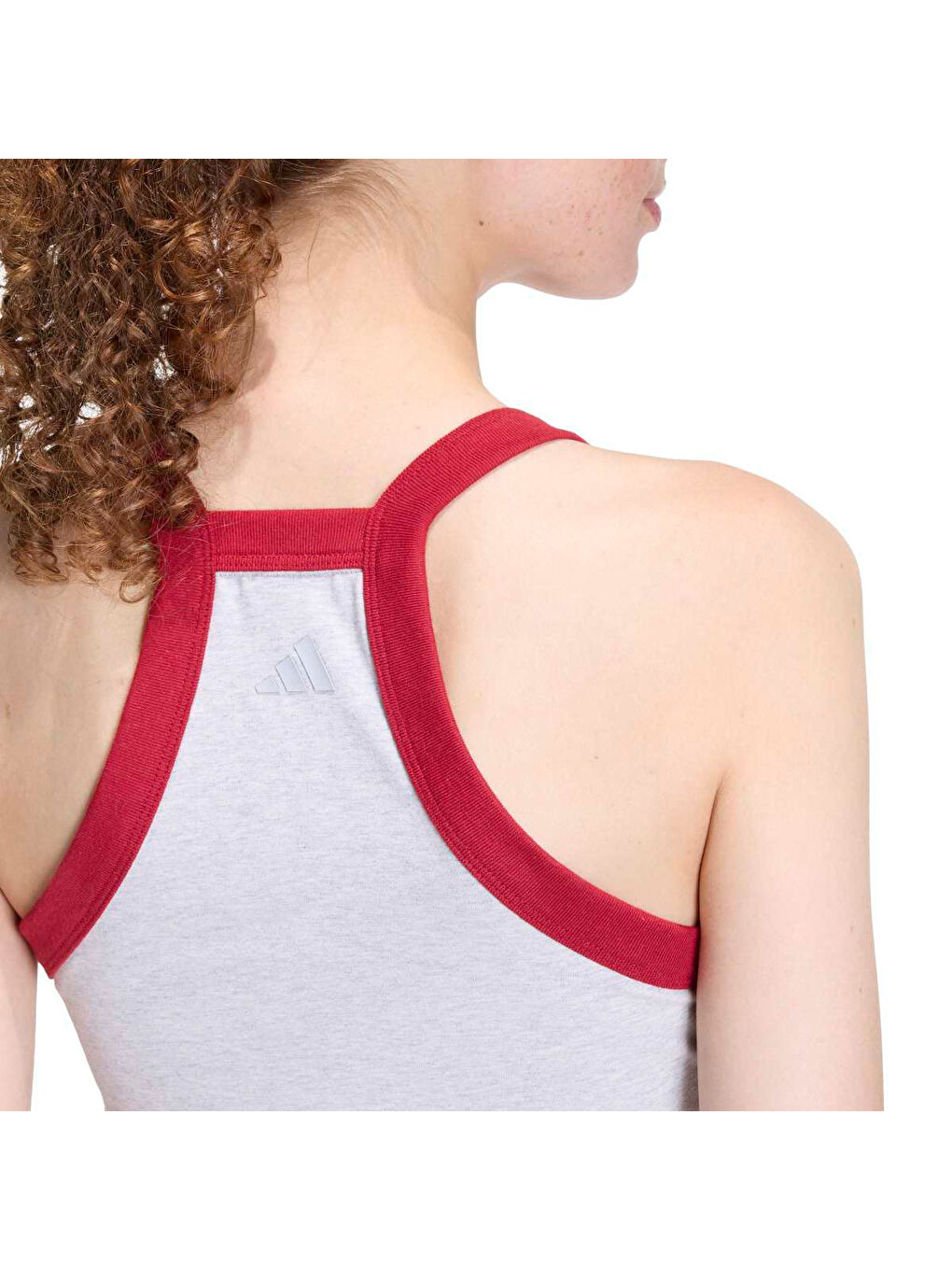 Seasonal Essentials Colorpop Embroidered Graphic Kadın Gri Yuvarlak Yaka Atlet-2