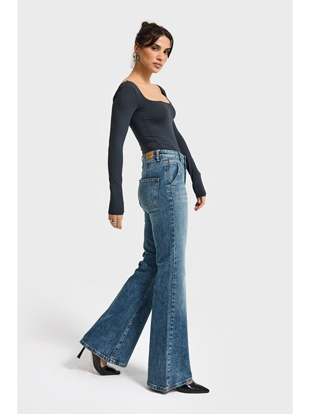 Mavi Kadın T.Kot Rengi 2s6-11 Flare Fit Viskon Elastan Kumaş Denim Jean-4