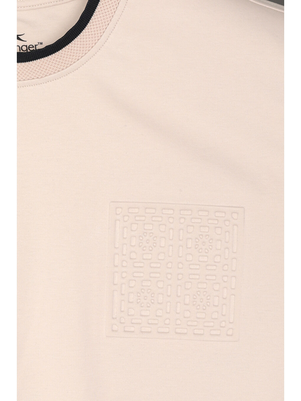 ZAVIER Erkek Pamuklu Bej Tişört-1