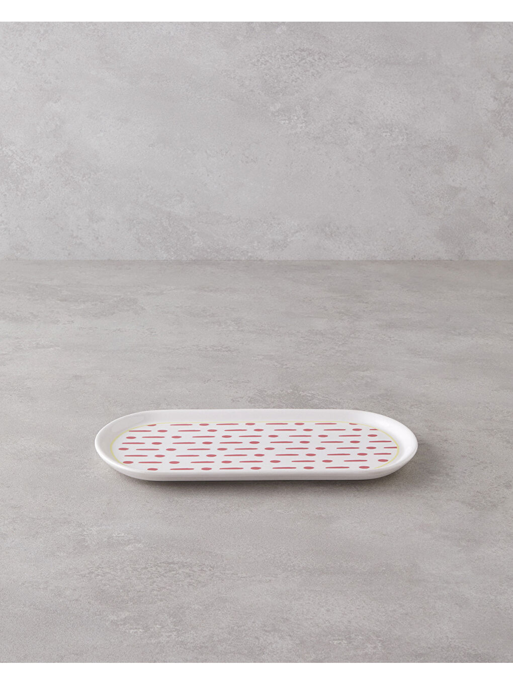 Fusion Seramik Kayık Tabak 27 cm Pembe-1