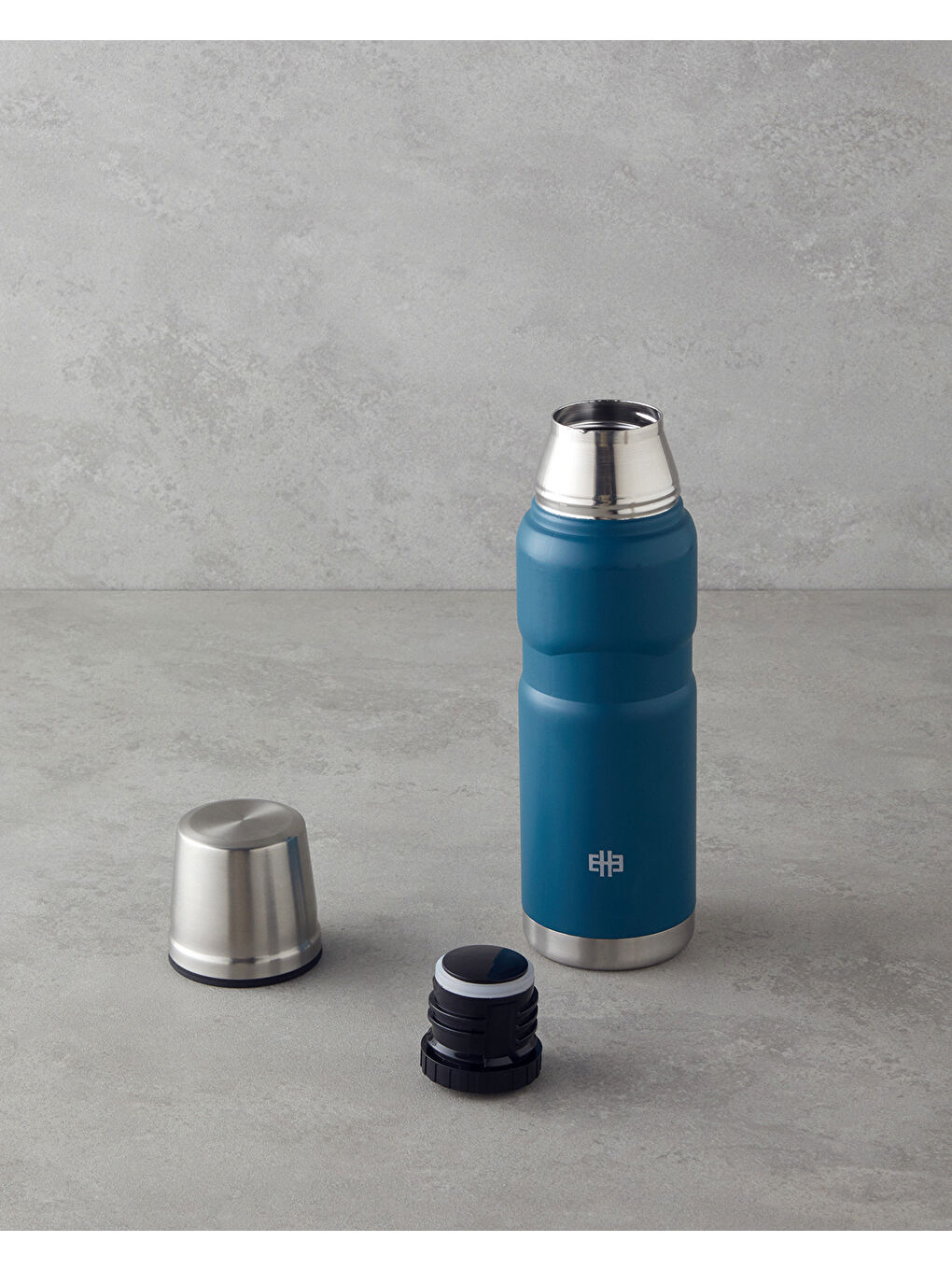 Good Mood HeatLock Çelik Bardaklı Termos 500 ml Petrol Mavisi-1