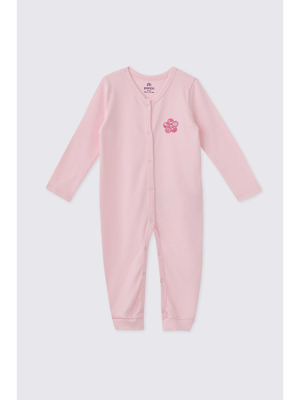 Liberty Kumaş Yenidoğan Pembe Tulum